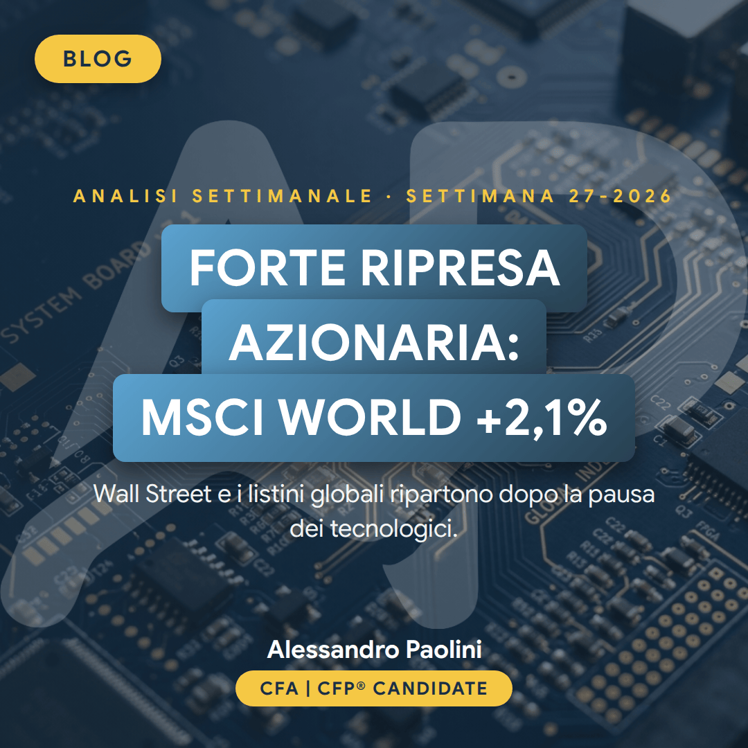Analisi settimanale mercati finanziari settimana 27-2026