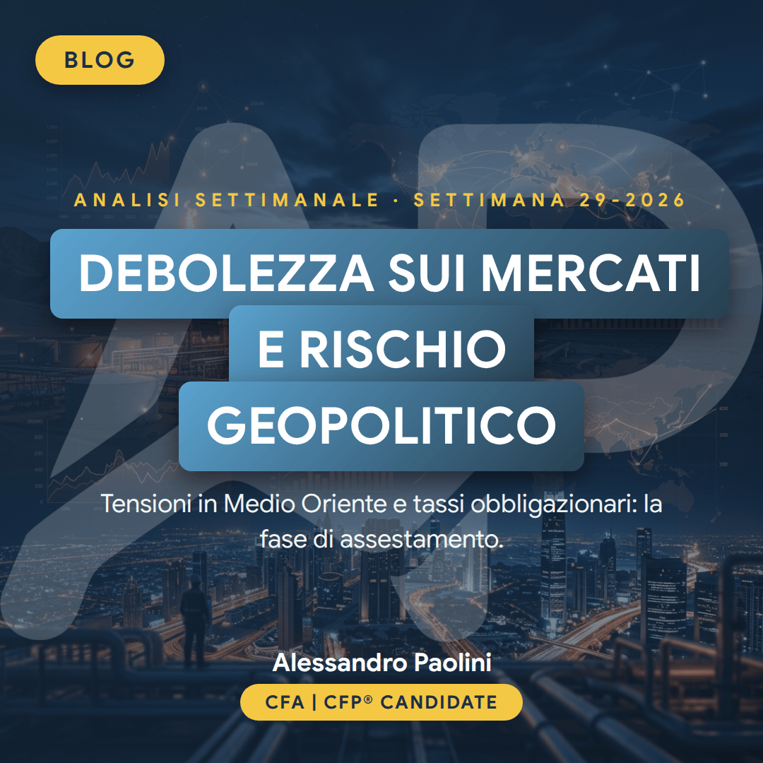 Analisi settimanale mercati finanziari settimana 29-2026