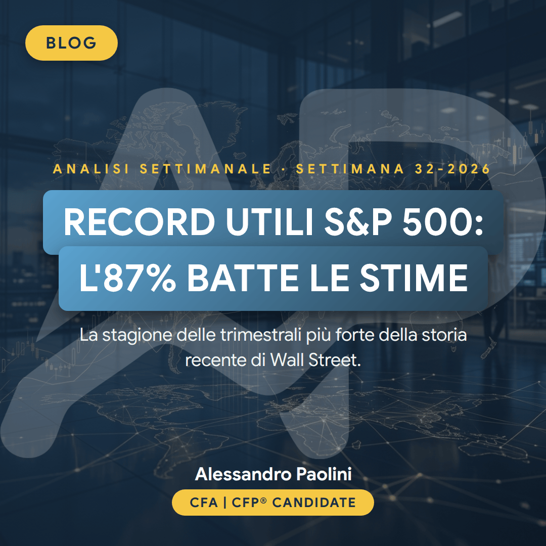 Analisi settimanale mercati finanziari settimana 32-2026